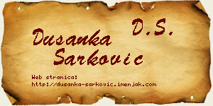 Dušanka Šarković vizit kartica